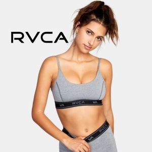 RVCA Base Bra Sports Bra Gray Size XL